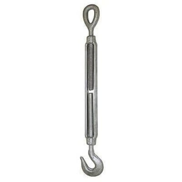 Cm Turnbuckle, HookEye, 1 In Thread, 5000 Lb Working, 18 In Take Up 1618HE